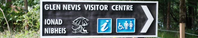 Glen Nevis Information Centre Sign