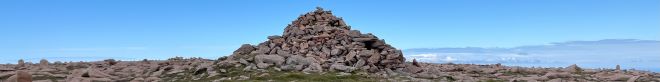 Cairn on top of Ronas Hill