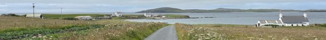 View towards Papa Stour from Sandness